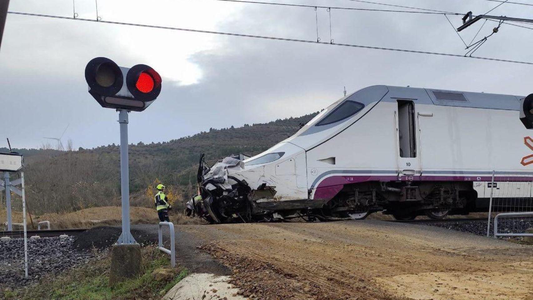 Accidente de tren en Husillos (Palencia)