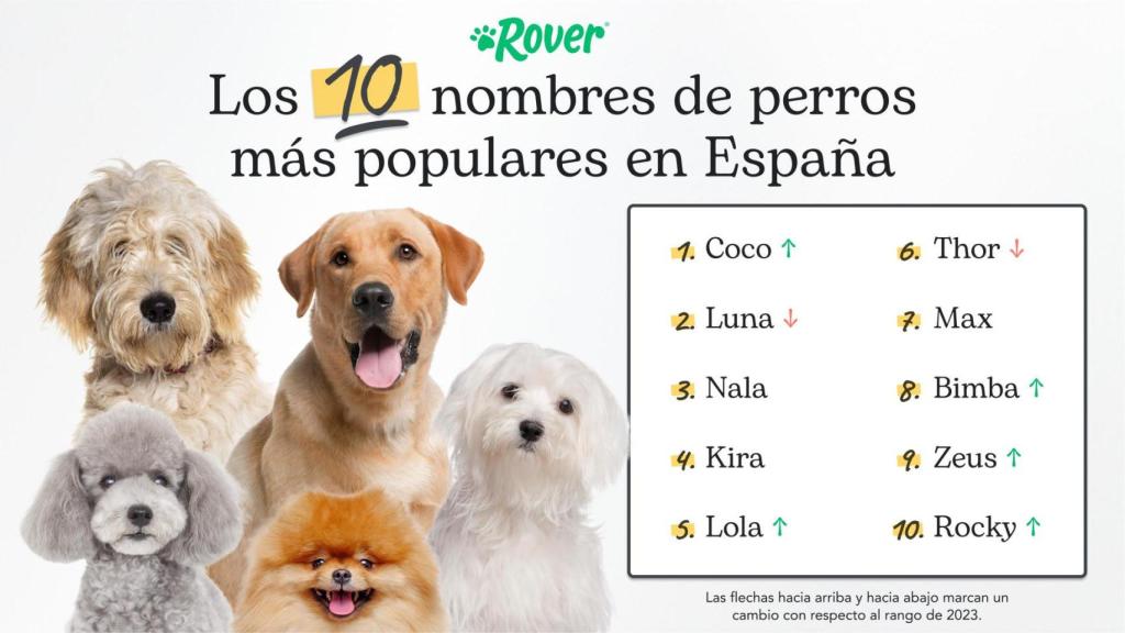 Los 10 nombres más populares.