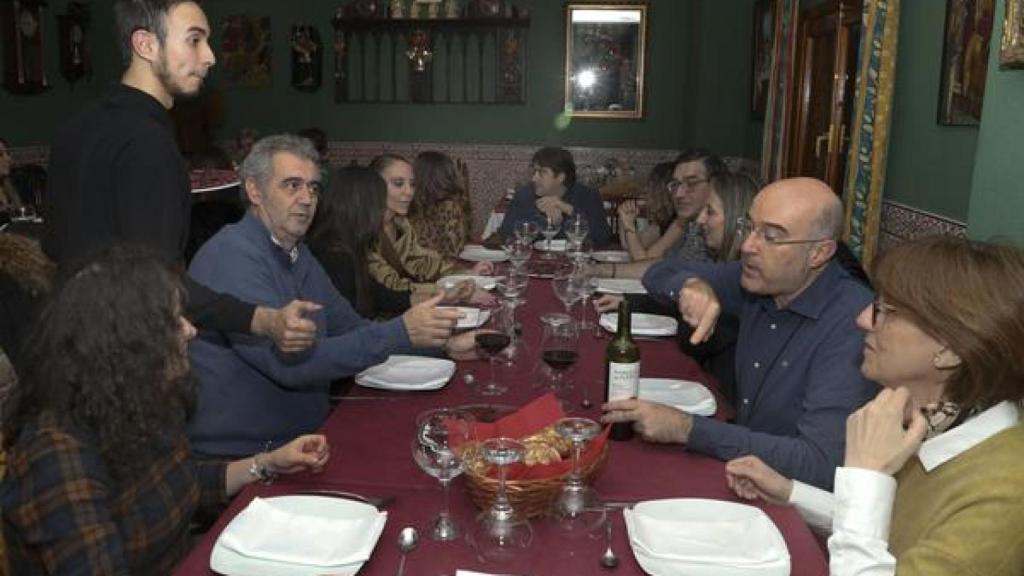 Una cena de Navidad