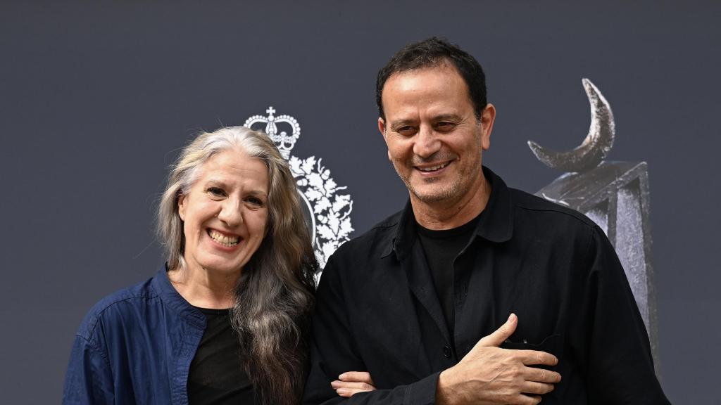 María Pagés y El Arbi El Harti en la entrega de los Premios Princesa de Asturias 2022. Foto: El Arbi El Harti