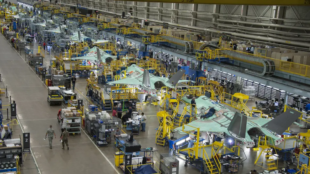 Línea de fabricación del caza F-35 en Fort Worth (Texas)