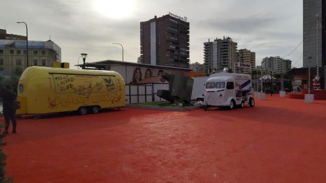 El foodtruck, ya aparcado junto a El Corte Inglés de Málaga.