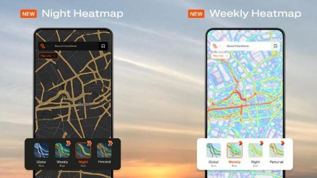 Los mapas de calor, novedad en Strava.