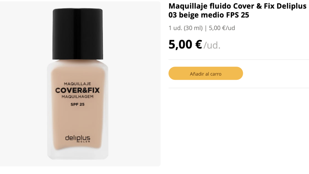 Maquillaje fluido Cover & Fix.