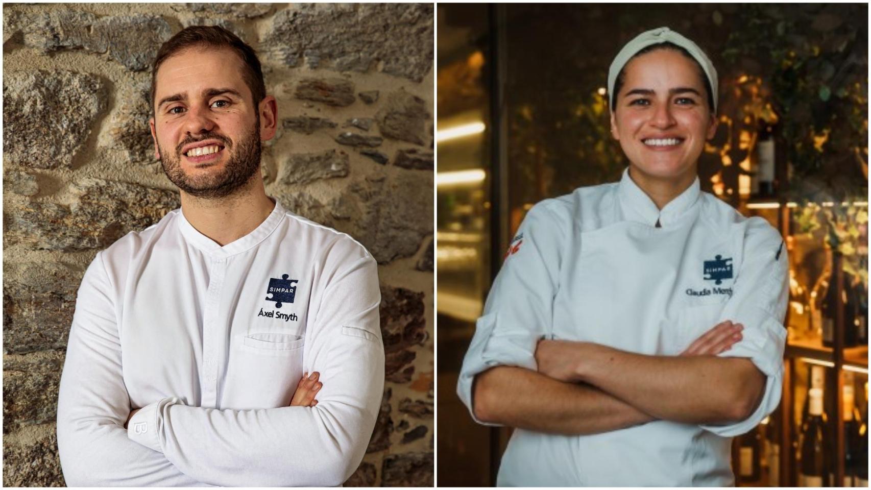 Áxel Smyth y Claudia Merchán del restaurante Simpar de Santiago de Compostela