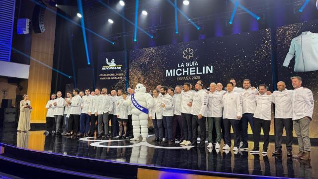 Los galardonados durante la gala de la Guía Michelin 2025.