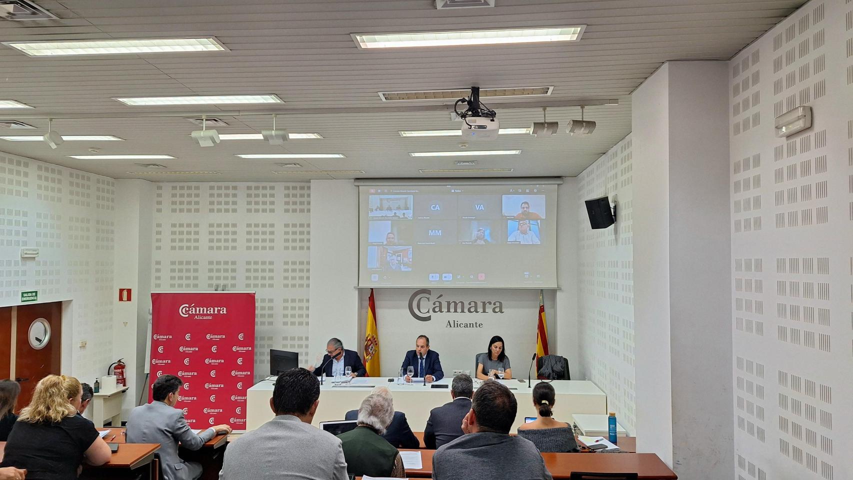 La reunión del pleno de la Cámara este martes.