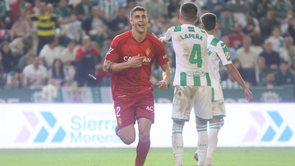 El zaragozano Marcos Luna firmó el segundo gol del Real Zaragoza en Córdoba