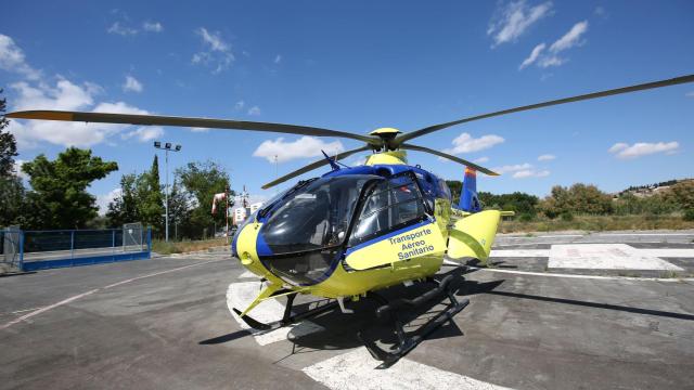 Imagen de archivo de un helicóptero medicalizado.