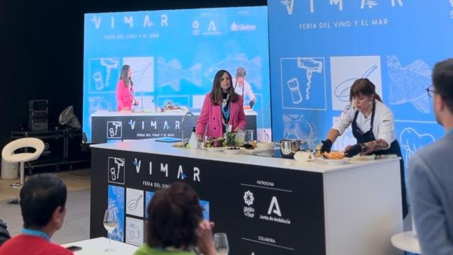 Imagen de un taller de cocina en directo en VIMAR