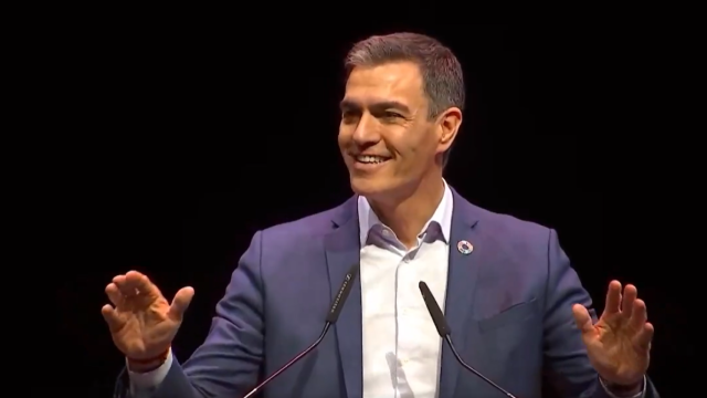 El presidente del Gobierno, Pedro Sánchez, este martes en el Congreso Confederal de UGT en Barcelona.