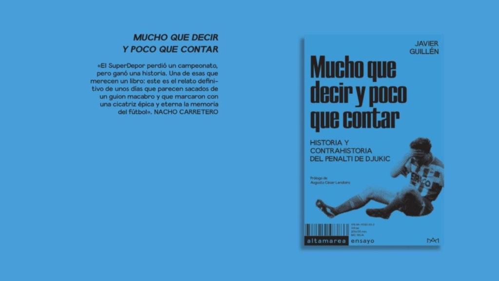 El penalti de Djukic llegará a las librerías de A Coruña de la mano de Javier Guillén