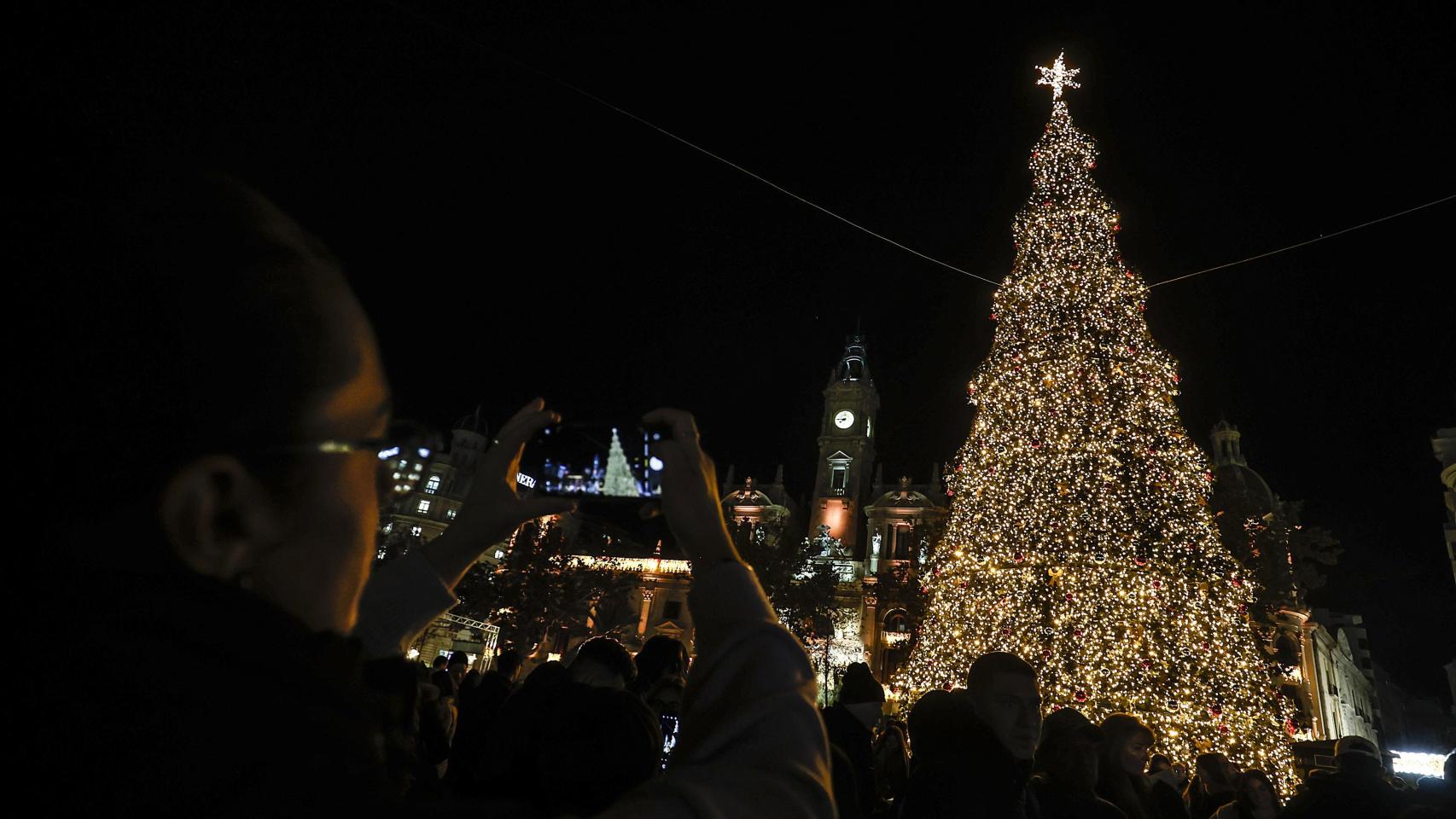 Encendido de las luces de Navidad en 2023, imagen de archivo. Europa Press / Rober Solsona