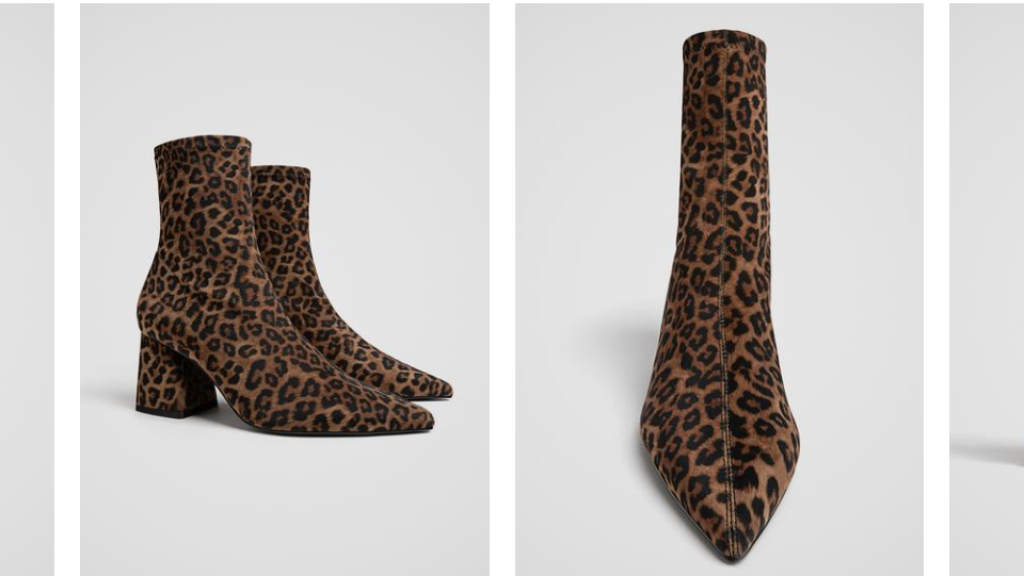 Botines animal print.