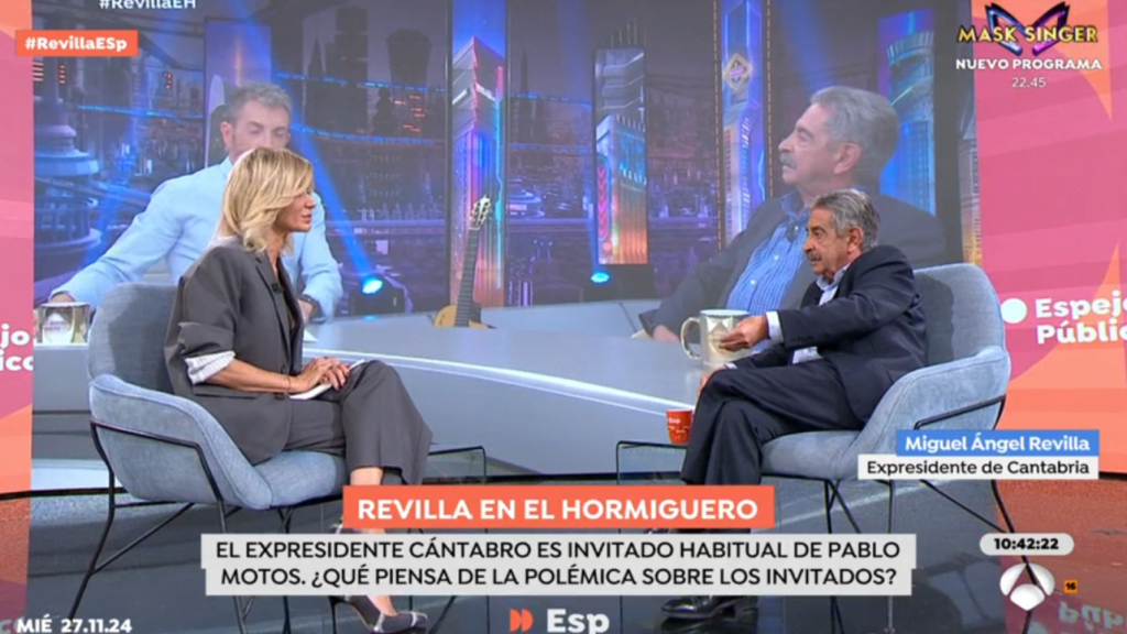 Susanna Griso entrevista a Miguel Ángel Revilla en 'Espejo Público'