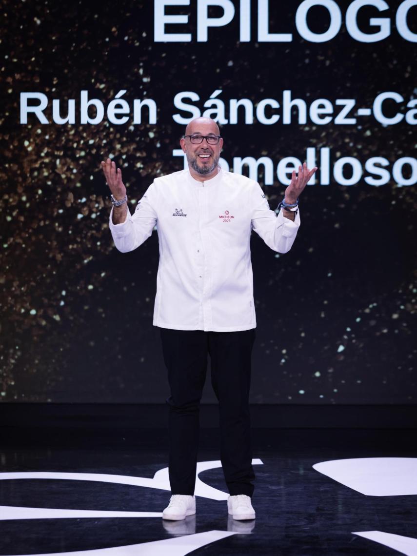 El chef Rubén Sánchez-Camacho en la gala Michelin del 26 de noviembre.