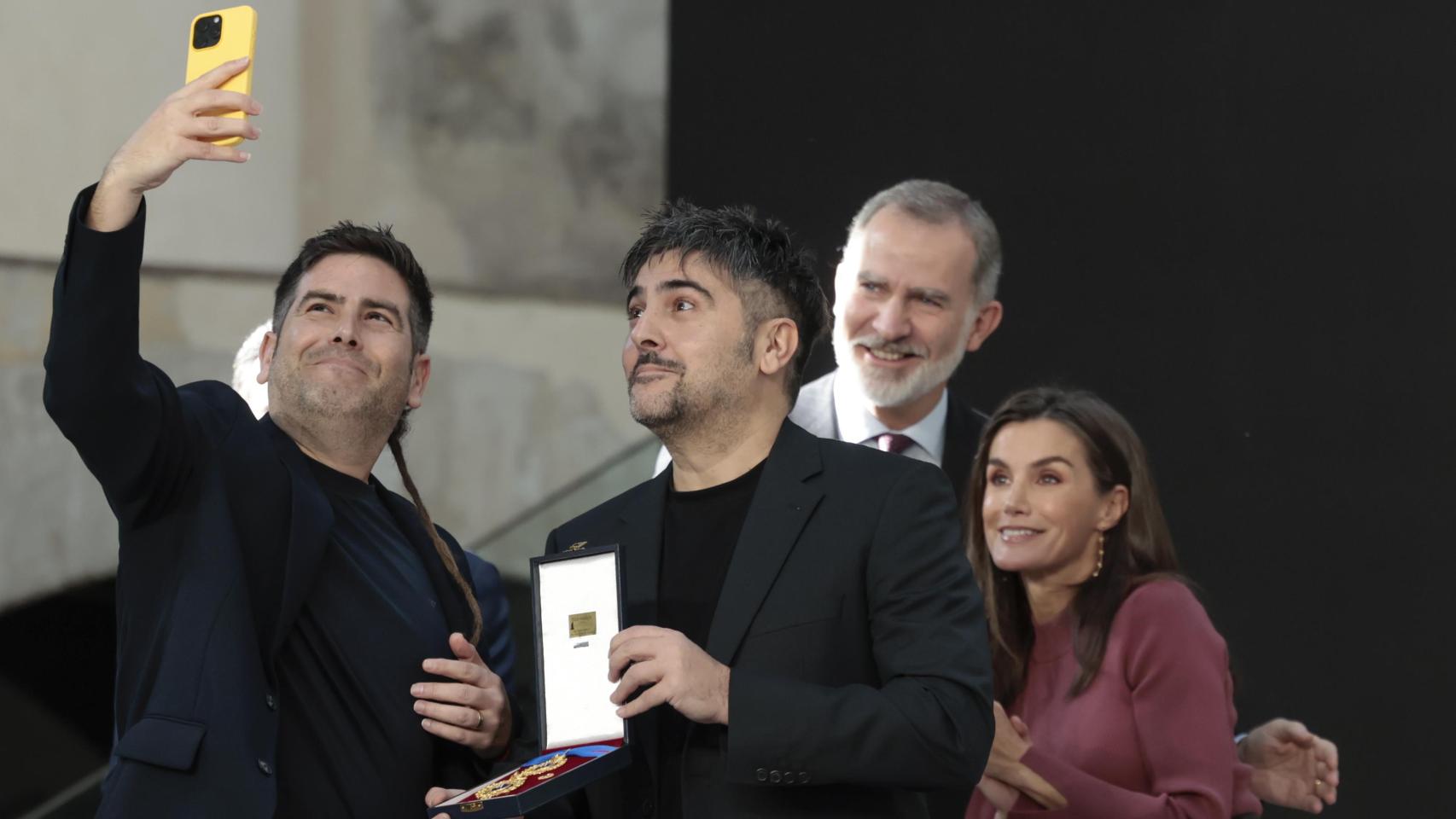 Los reyes Felipe y Letizia en la entrega de Medallas de Oro al Mérito de las Bellas Artes.