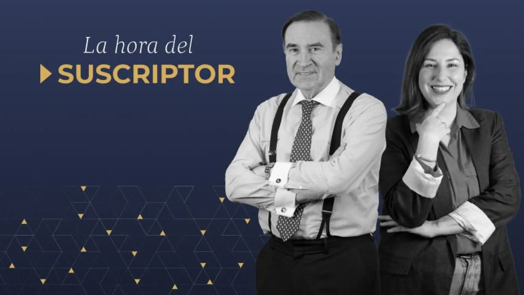 Pedro J. Ramírez y Puri Beltrán en La Hora del Suscriptor