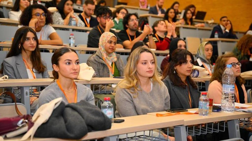 Una clase en la universidad de Fez, Marruecos