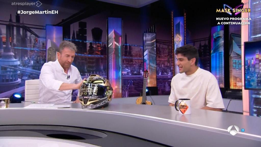 Pablo Motos y Jorge Martín en 'El Hormiguero'.