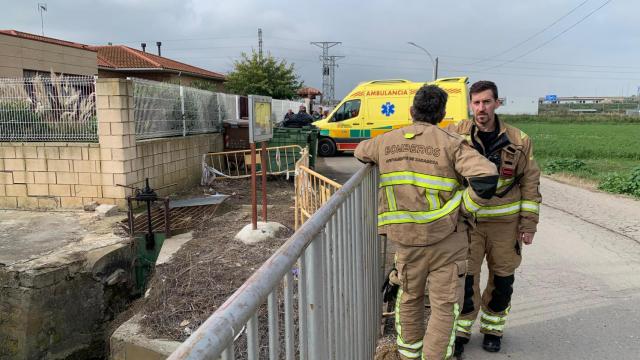 El exterior de la residencia de Villafranca, el día del incendio.