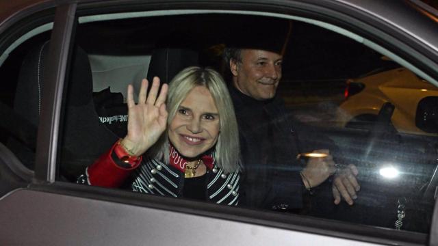 Eugenia Martínez de Irujo llegando a la celebración de su cumpleaños