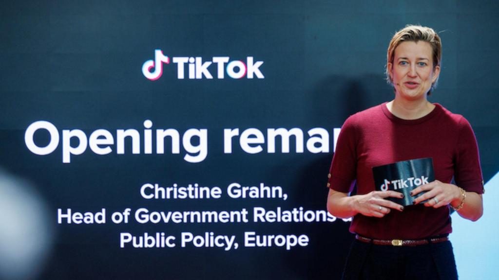 Christine Grahn, jefa de relaciones gubernamentales y política pública de TikTok