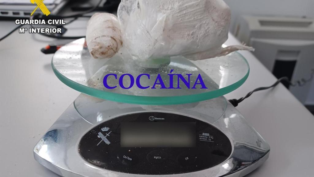 La cocaína intervenida.