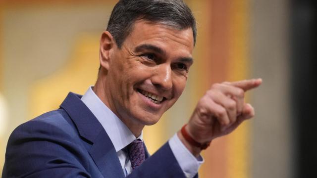 Pedro Sánchez, durante la sesión de control al Gobierno.