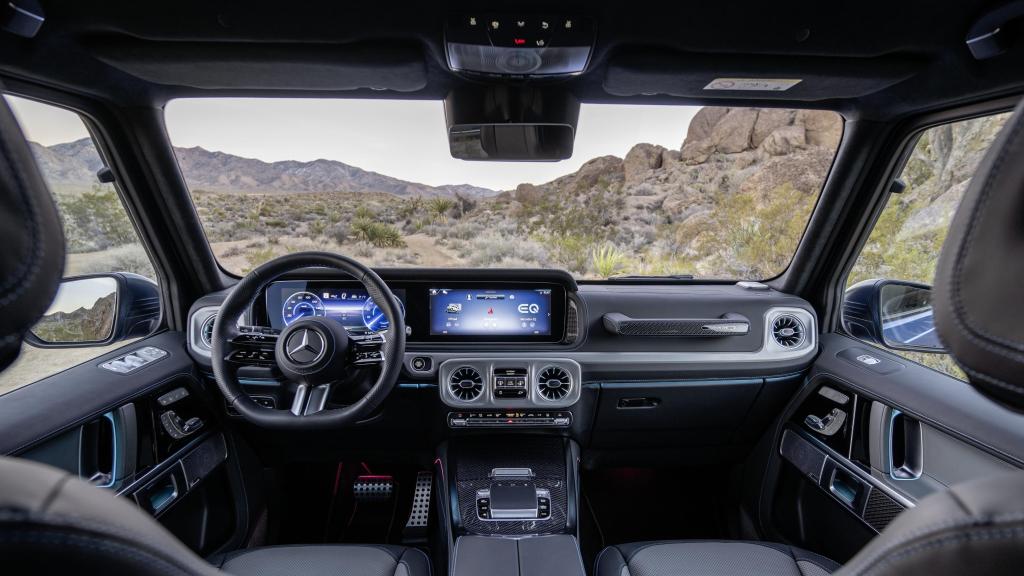 Interior del Mercedes G 580.