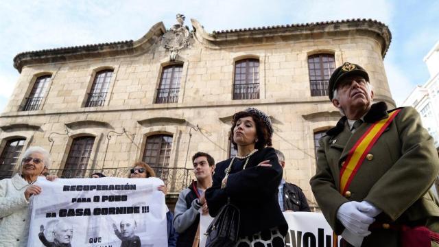 Archivo - Movilización por la devolución de la Casa Cornide