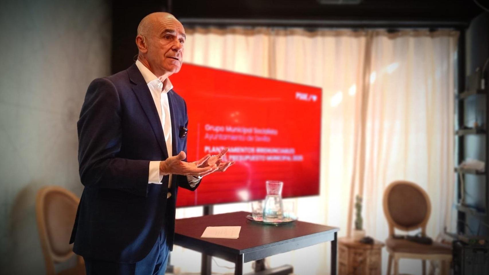 Antonio Muñoz, durante la presentación de sus propuestas para los Presupuestos.