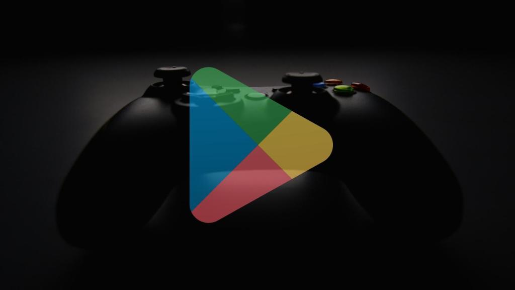 Mando de XBOX con icono de Google Play Store