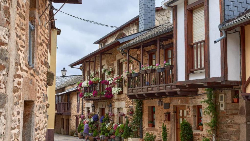 Calles empedradas de Puebla de Sanabria, Zamora.