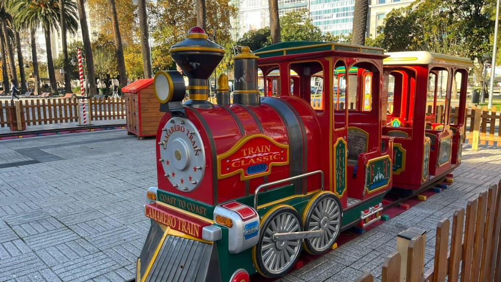 Un tren recorrerá los jardines de Méndez Núñez de A Coruña estas navidades