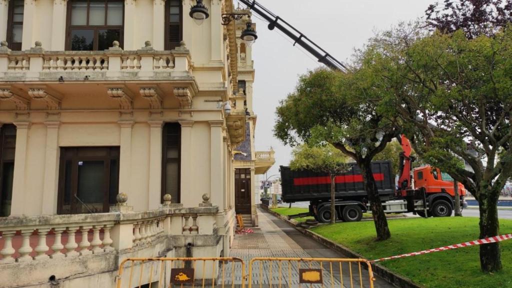 Obras en La Terraza en septiembre pasado.