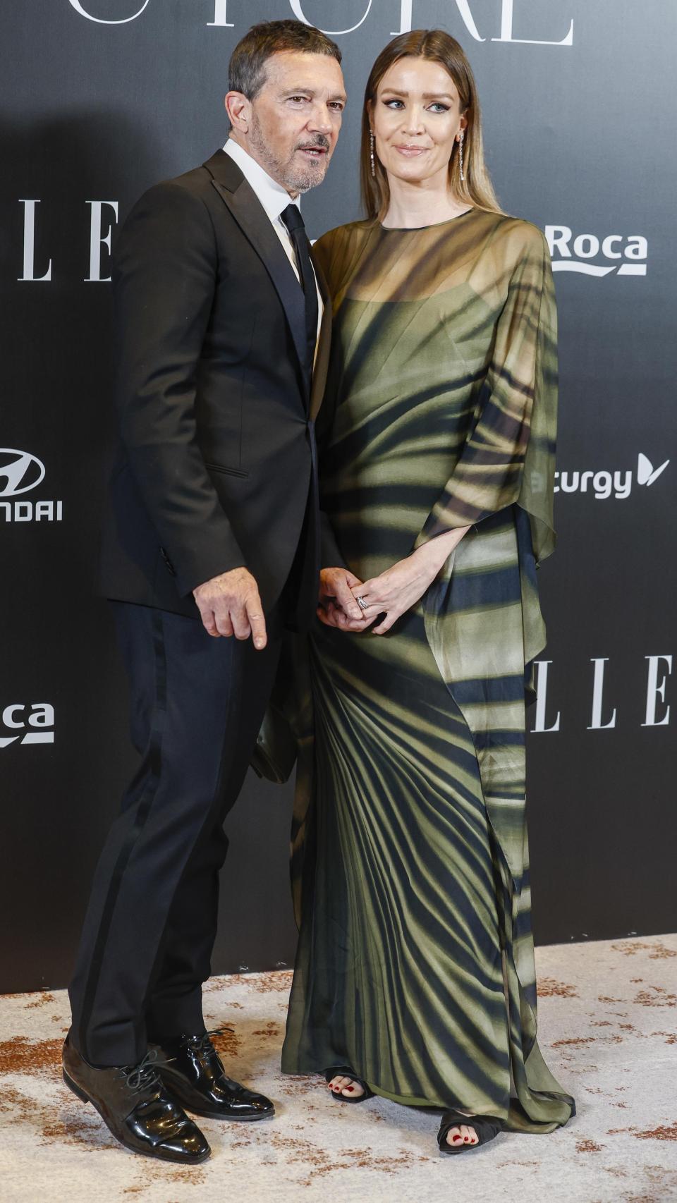 Antonio Banderas y Nicole Kimpel en el hotel Four Seasons de Madrid.