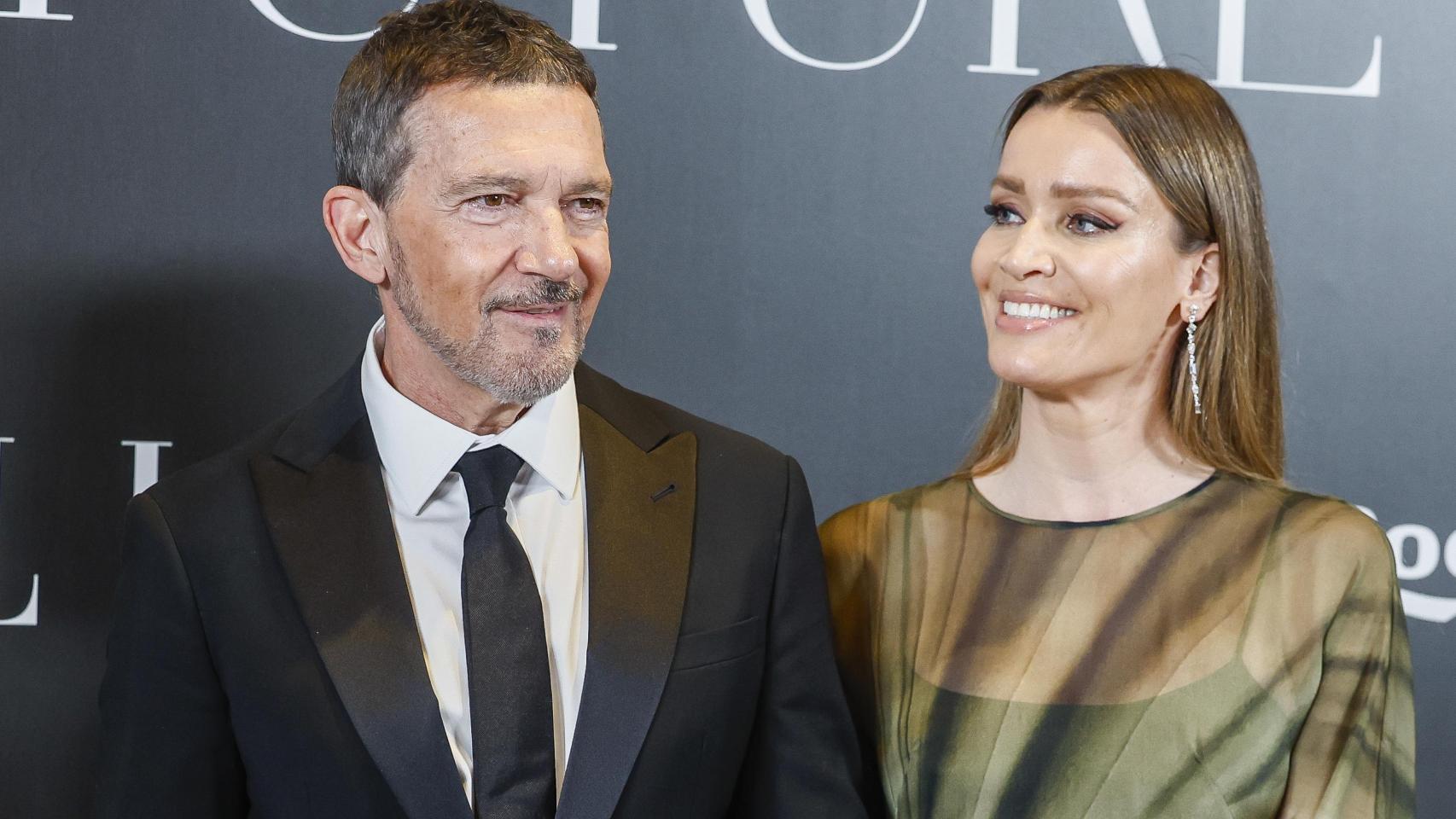 Antonio Banderas y Nicole Kimpel este pasado miércoles en el Four Seasons.