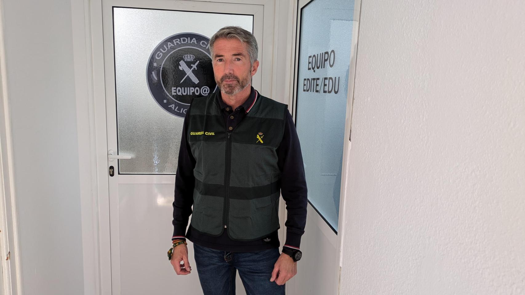 El responsable del Equipo @ de la Guardia Civil en Alicante.