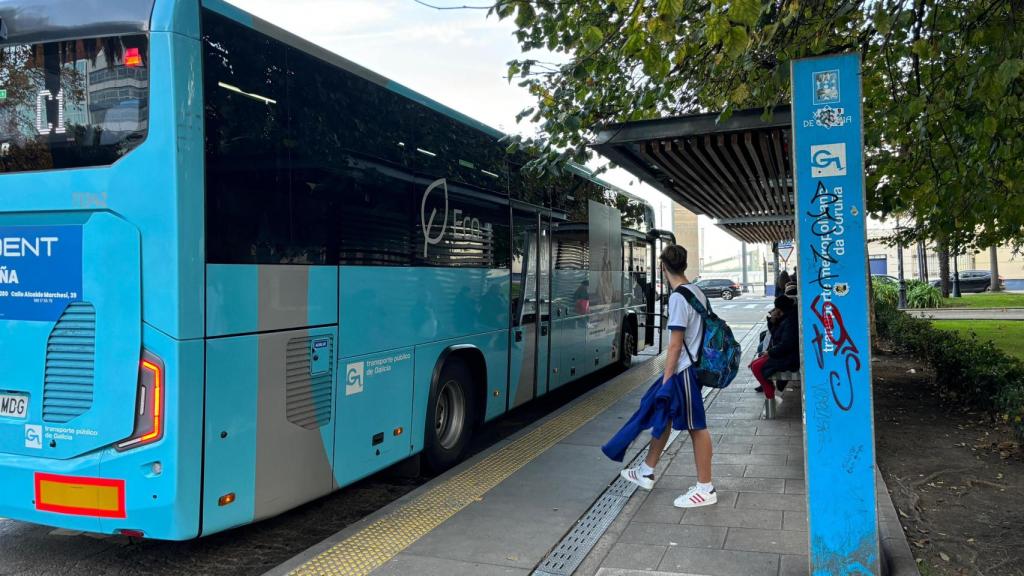 Autobús de transporte metropolitano de A Coruña