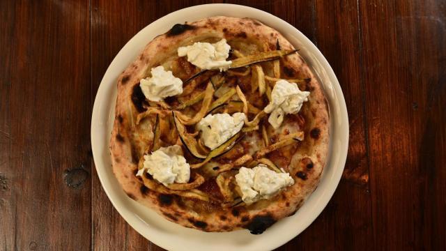 La pizza 'Piemonte' que ha preparado Giovanni Stanisci.