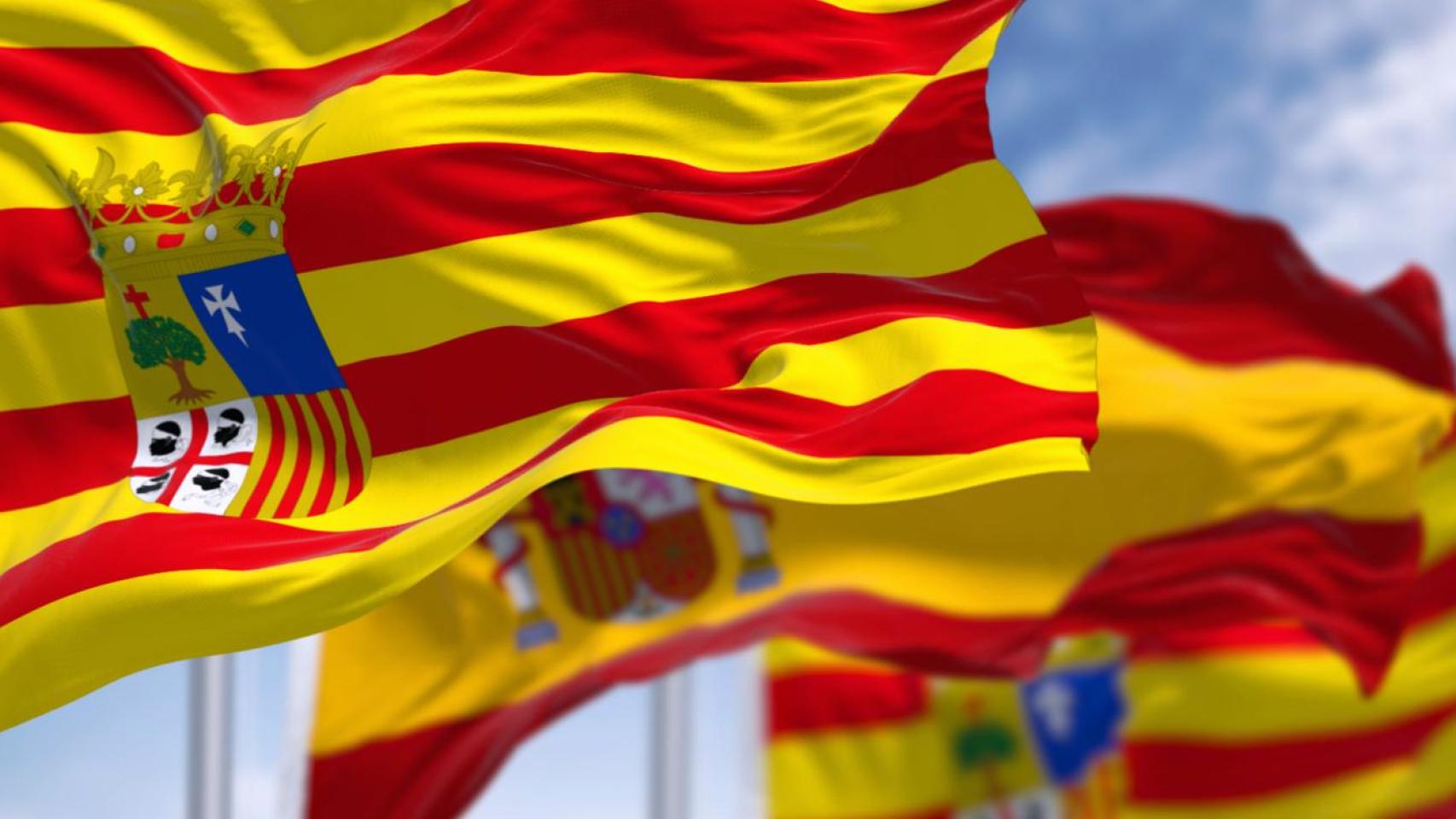 Bandera de Aragón.