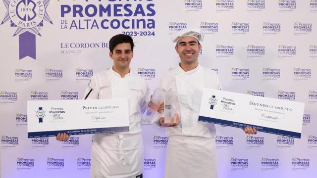 Primer y segundo clasificado del XII Premio Promesas de Le Cordon Bleu Madrid.