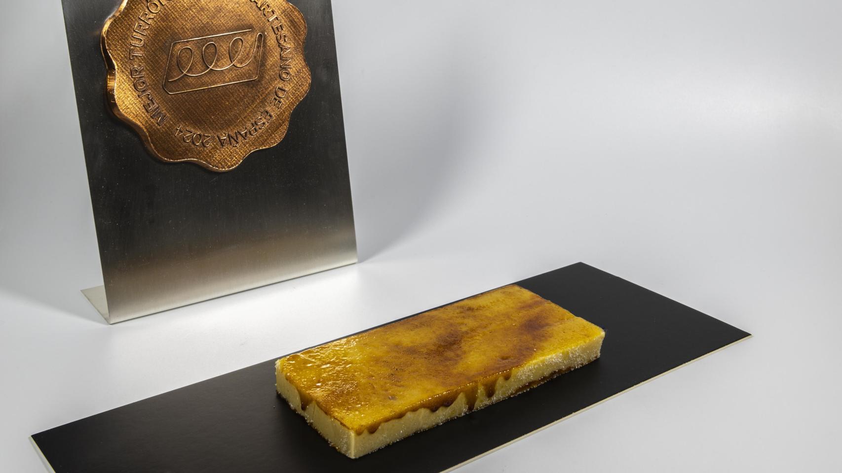 El turrón artesano de yema quemada.