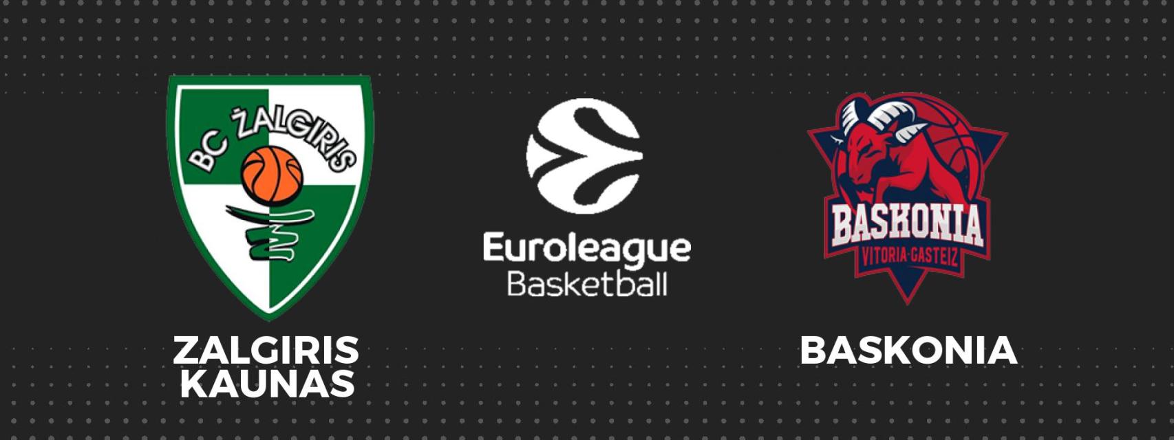 Zalgiris - Baskonia, Euroliga de baloncesto en directo