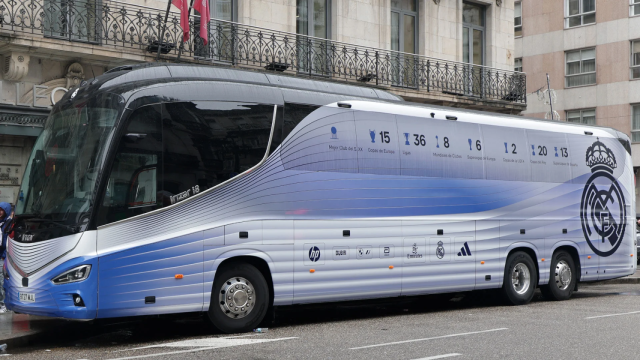 El autobús del Real Madrid para la temporada 2024-25.