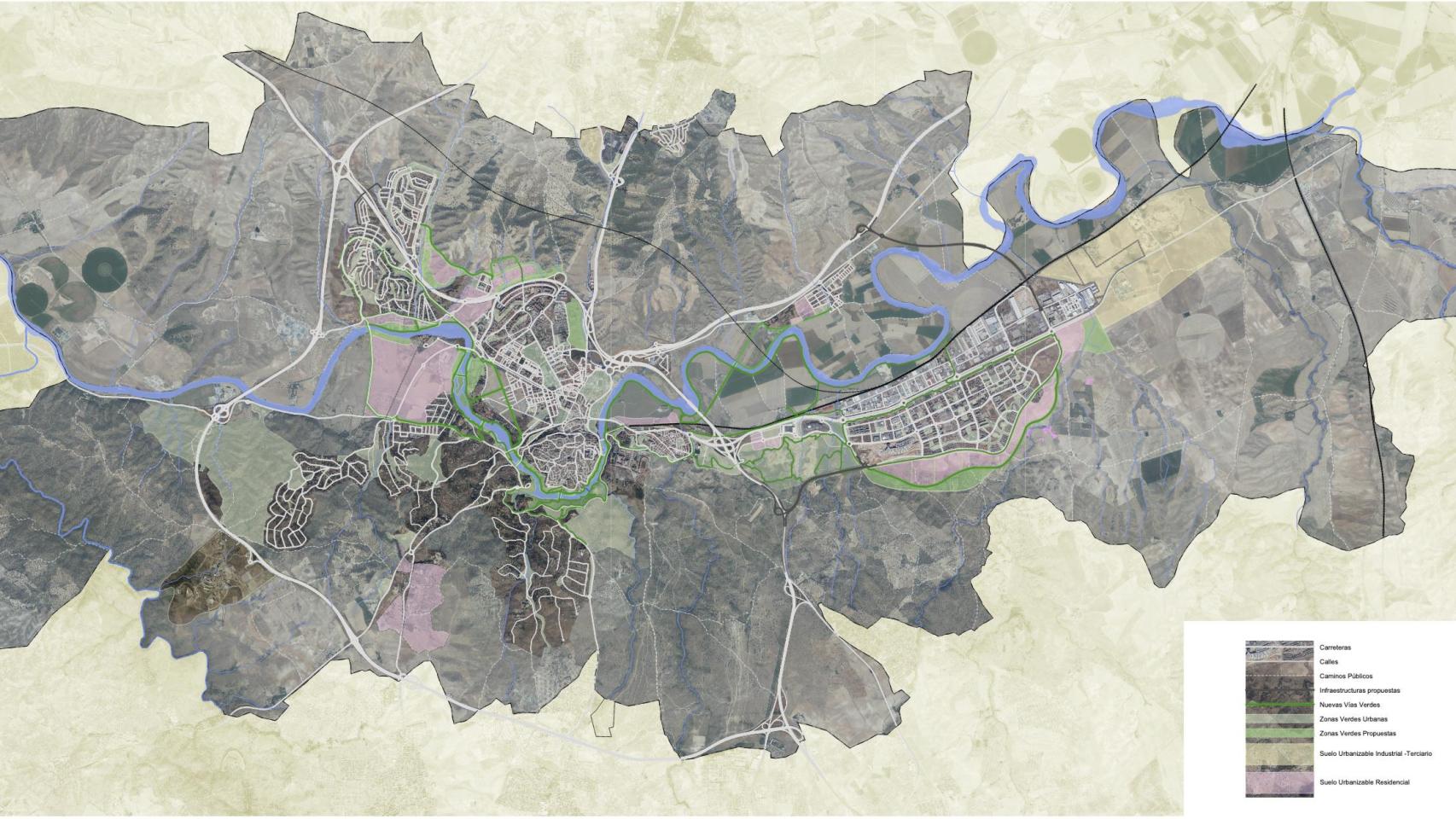 Propuesta que incluía el avance del nuevo Plan de Ordeanción de Toledo realizada en 2022.