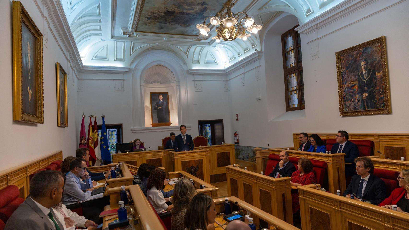 Foto de archivo del Pleno del Ayuntamiento de Toledo.