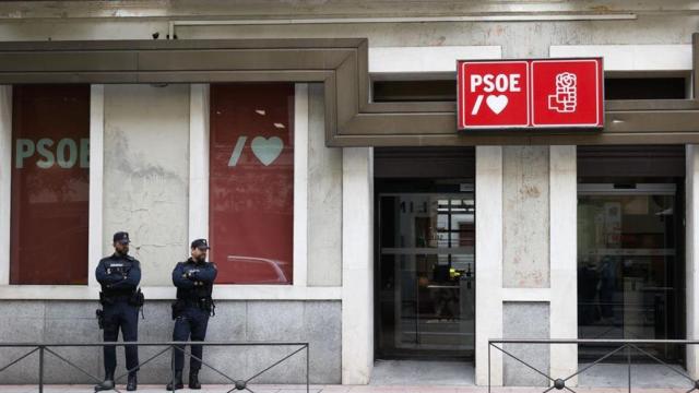 Fachada de la sede del PSOE en la calle Ferraz de Madrid.