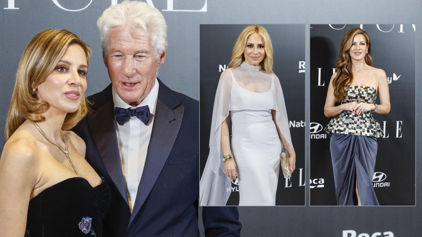 Richard Gere y su mujer junto a otras invitadas, en un montaje de Magas.